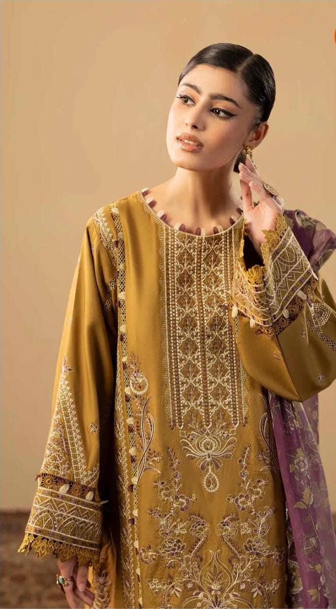 Linen Luxury Salwar Kameez: Pakistani Wedding Guest Outfit