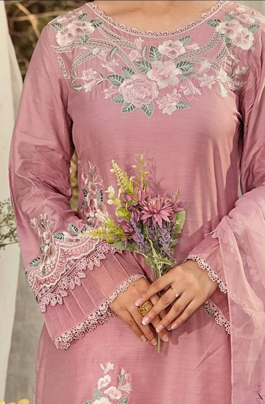 Embroidered Viscose Salwar Kameez | Pakistani Digital Print Eid Outfit