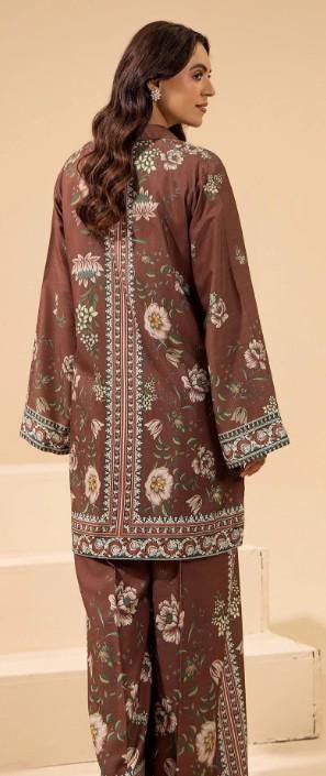 Pakistani Linen Co-ord Set | Floral Print 2-Piece