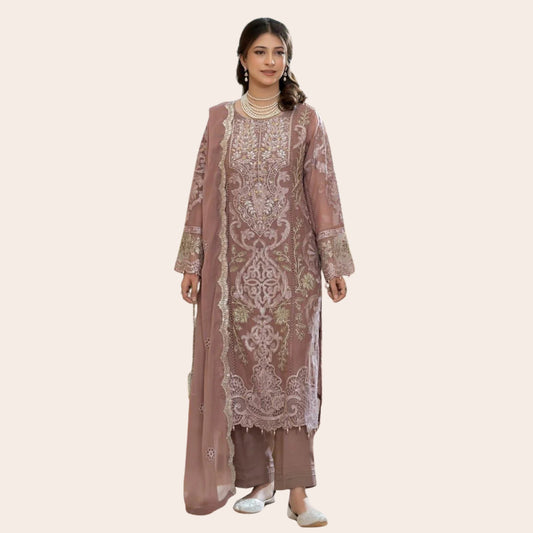 Antique Embroidered Chiffon Dresses | Wedding Dresses Near Me & Eid Clothing
