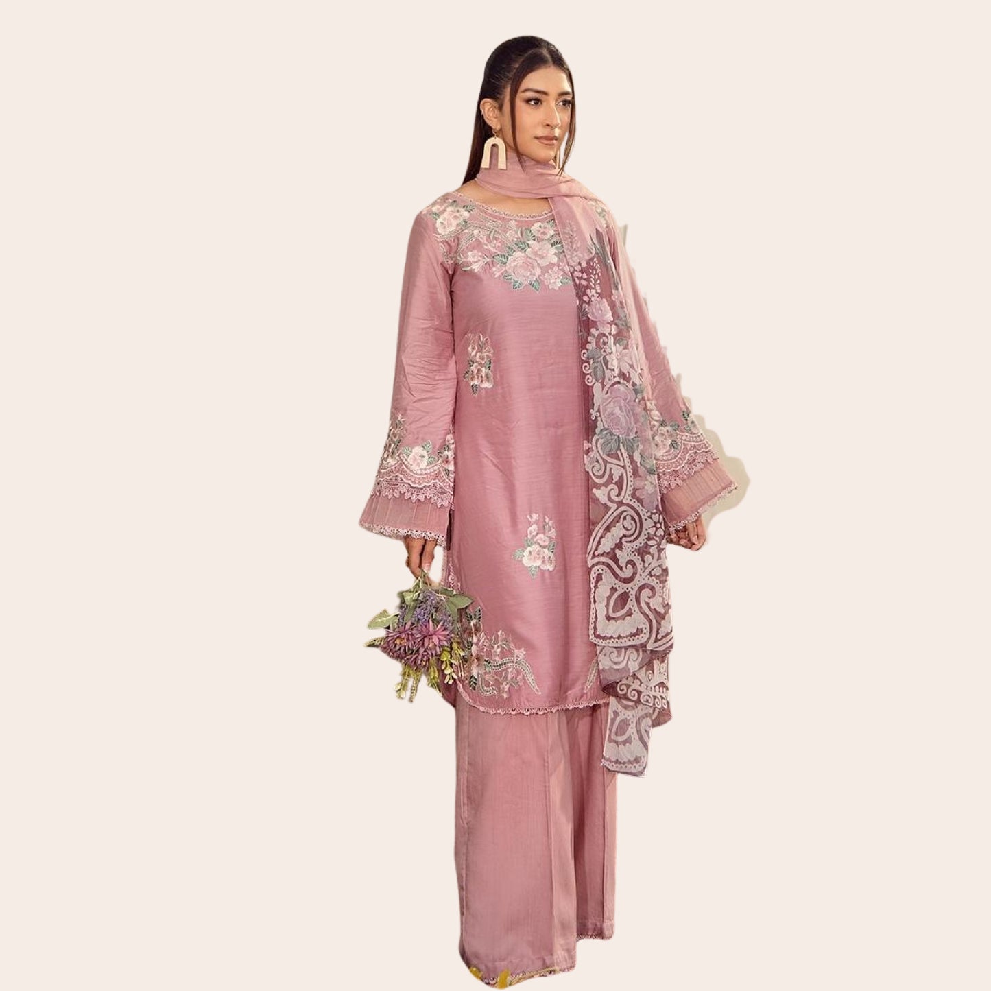 Embroidered Viscose Salwar Kameez | Luxury Pakistani Eid Outfit USA & Canada