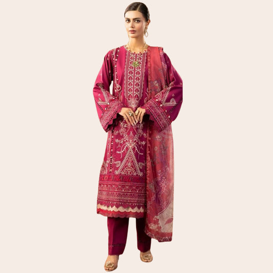 Linen Luxury Danak Suit – Pakistani Wedding Guest Salwar Kameez with Dupatta | Elegant Eid & Partywear Outfit for Her