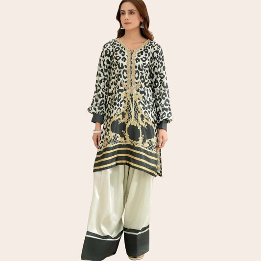 Pakistani Co-Ord Set | Linen Salwar Kameez | Pakistani Party Wear Dress Canada