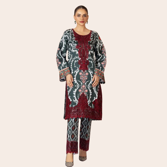 Pakistani Co-Ord Set | Linen Salwar Kameez | Pakistani Party Wear Dresses Canada