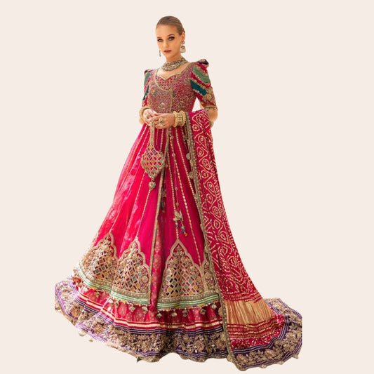 Bridal Wear Dress | Party Wear Dresses for Women | Organza Fabric.