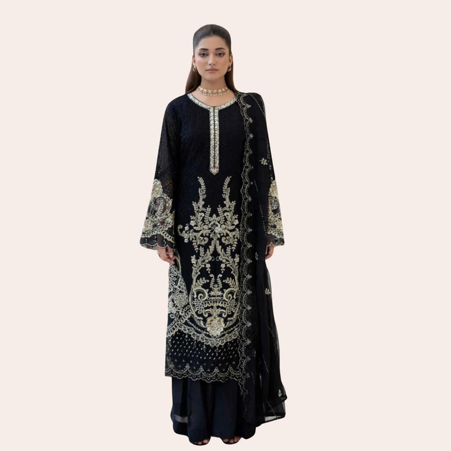 Pakistani Chiffon Suit | Timeless Wedding Guest Outfit