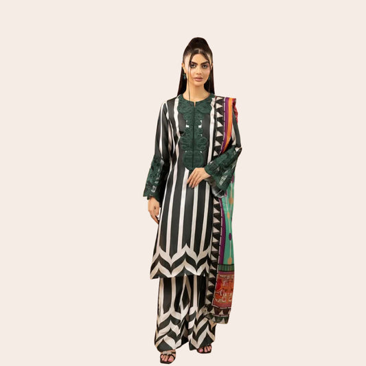 Pakistani Silk Co-ord Set Canada | Digital Print Designer 2 Piece Ready to Wear