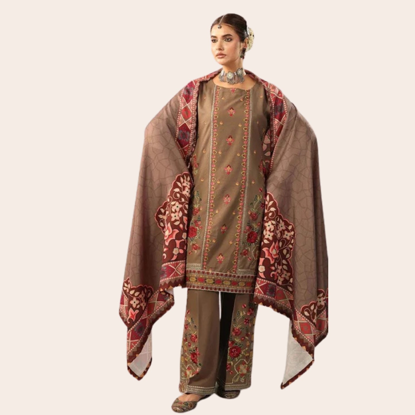 Dhanak Luxury Salwar Kameez: Pakistani Wedding Guest Outfit