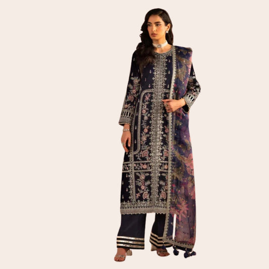 Luxury Velvet Pakistani Salwar Kameez for Wedding Guests | Designer Party Wear Suit Canada