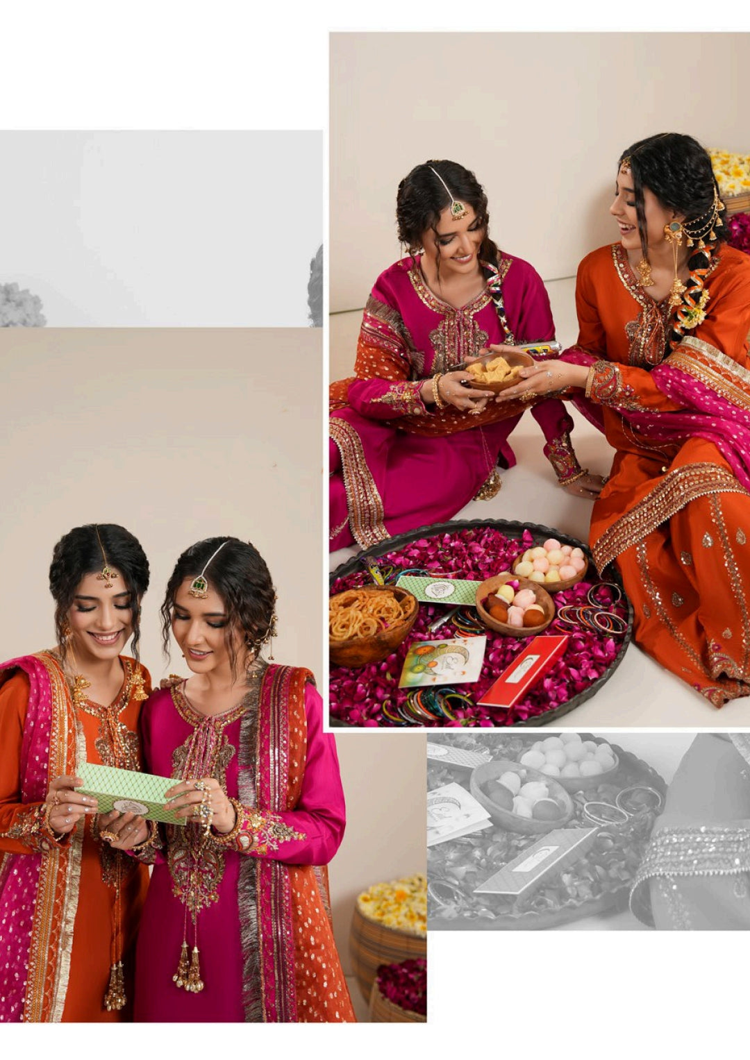 Fuchsia Raw Silk Pakistani Wedding Outfit | Embroidered Farshi Shalwar Dress Canada