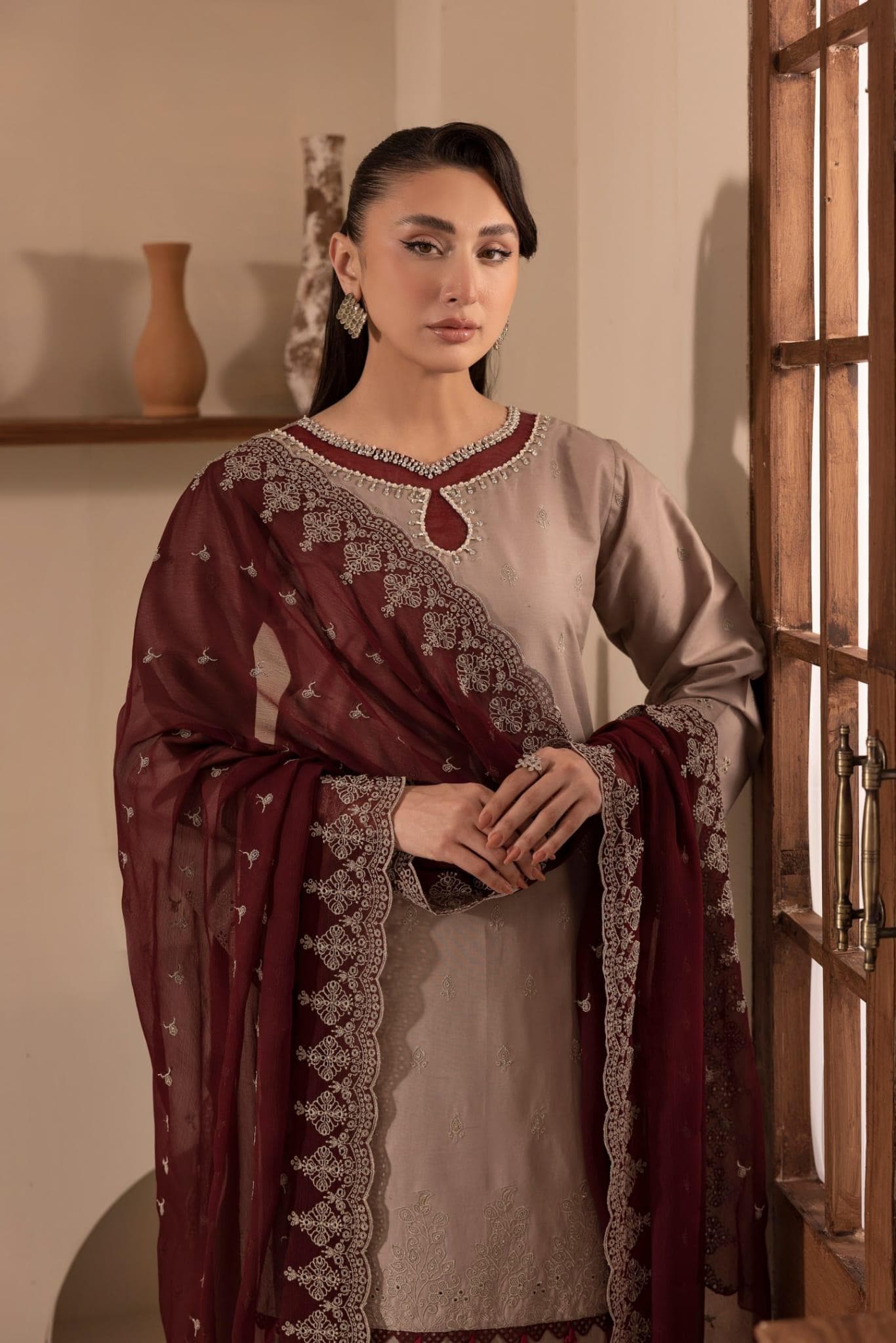 Embroidered Pakistani Salwar Kameez: Digital Print Lawn Suit
