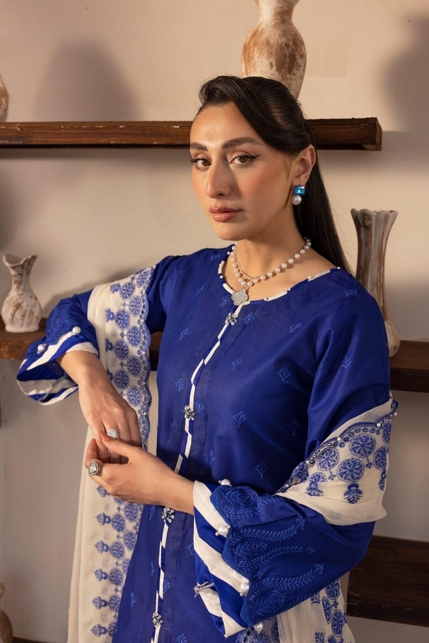 Embroidered Pakistani Salwar Kameez: Digital Print Lawn Suit