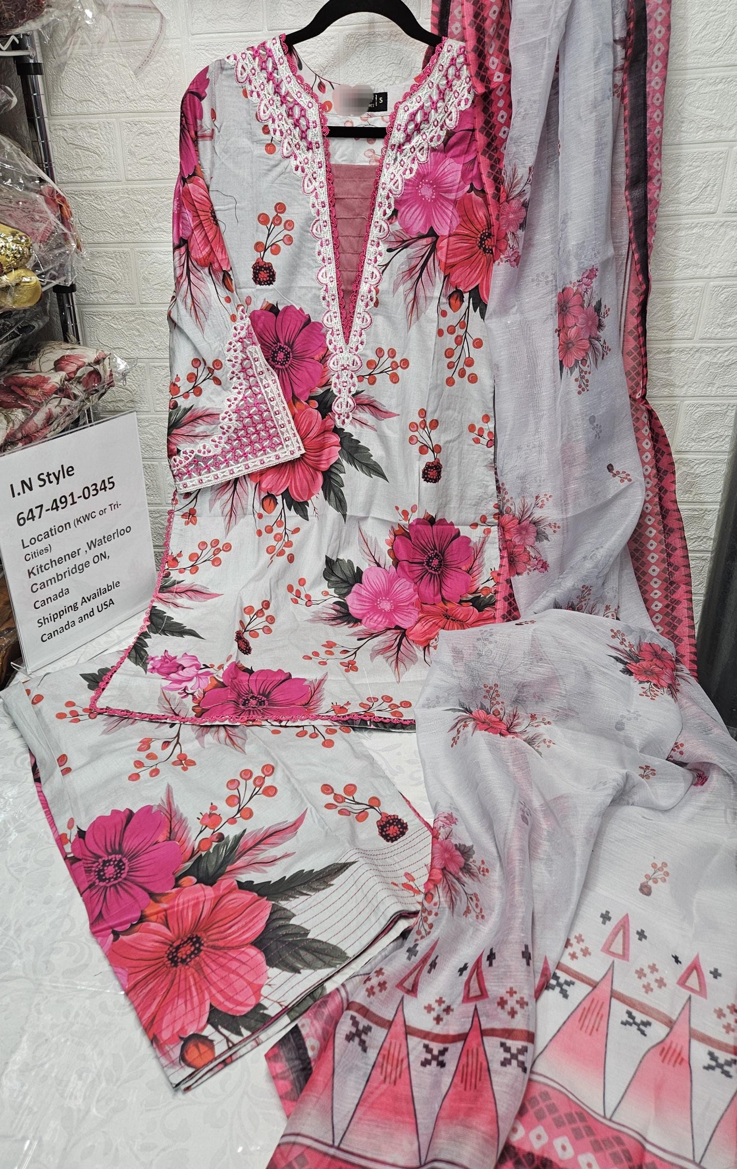 Designer Wear| Pakistani Digital Print Embroidered salwar kameez dupatta | Pakistani Printed three piece ready to wear lawn suit| Premium