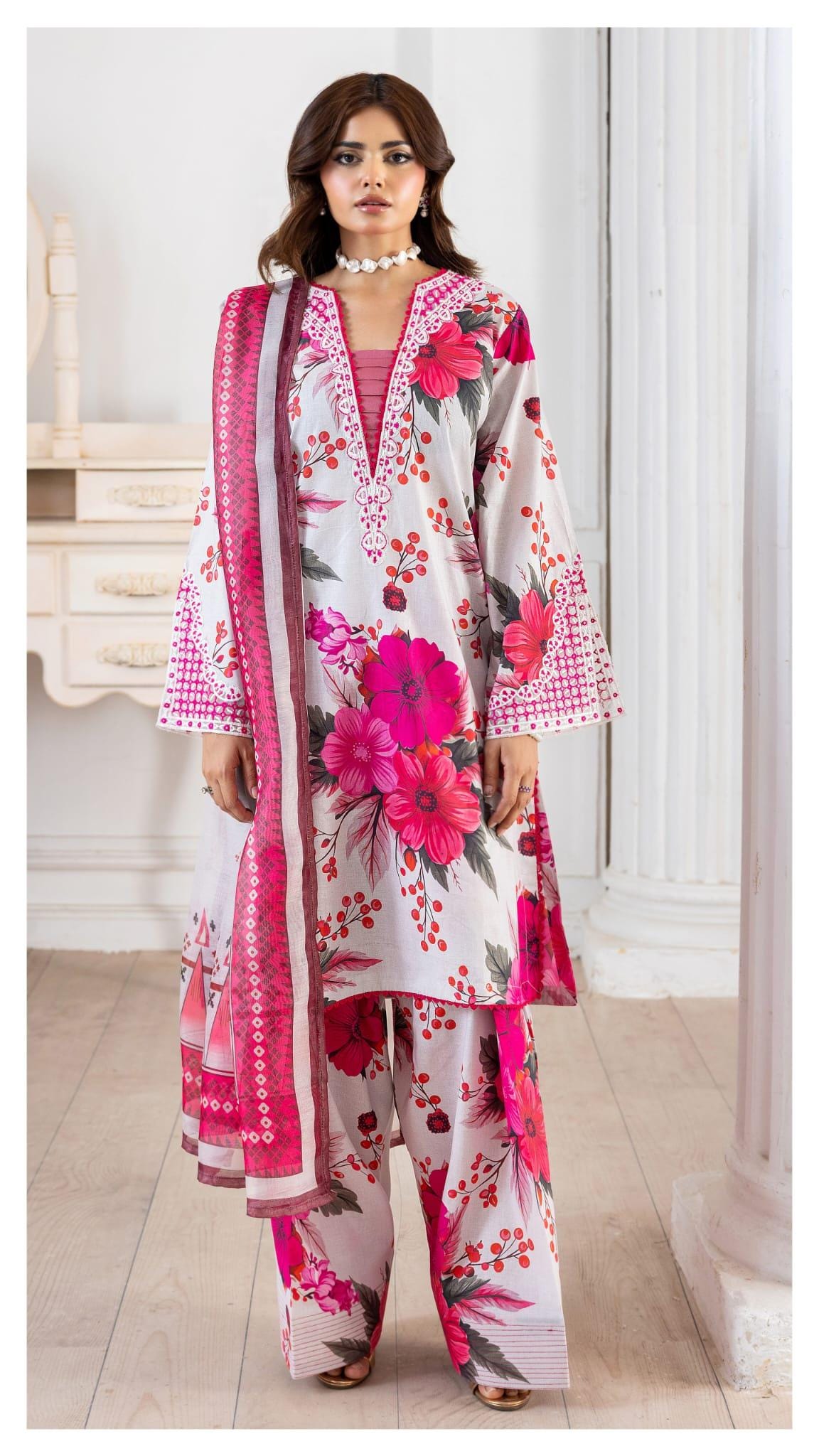 Designer Wear| Pakistani Digital Print Embroidered salwar kameez dupatta | Pakistani Printed three piece ready to wear lawn suit| Premium