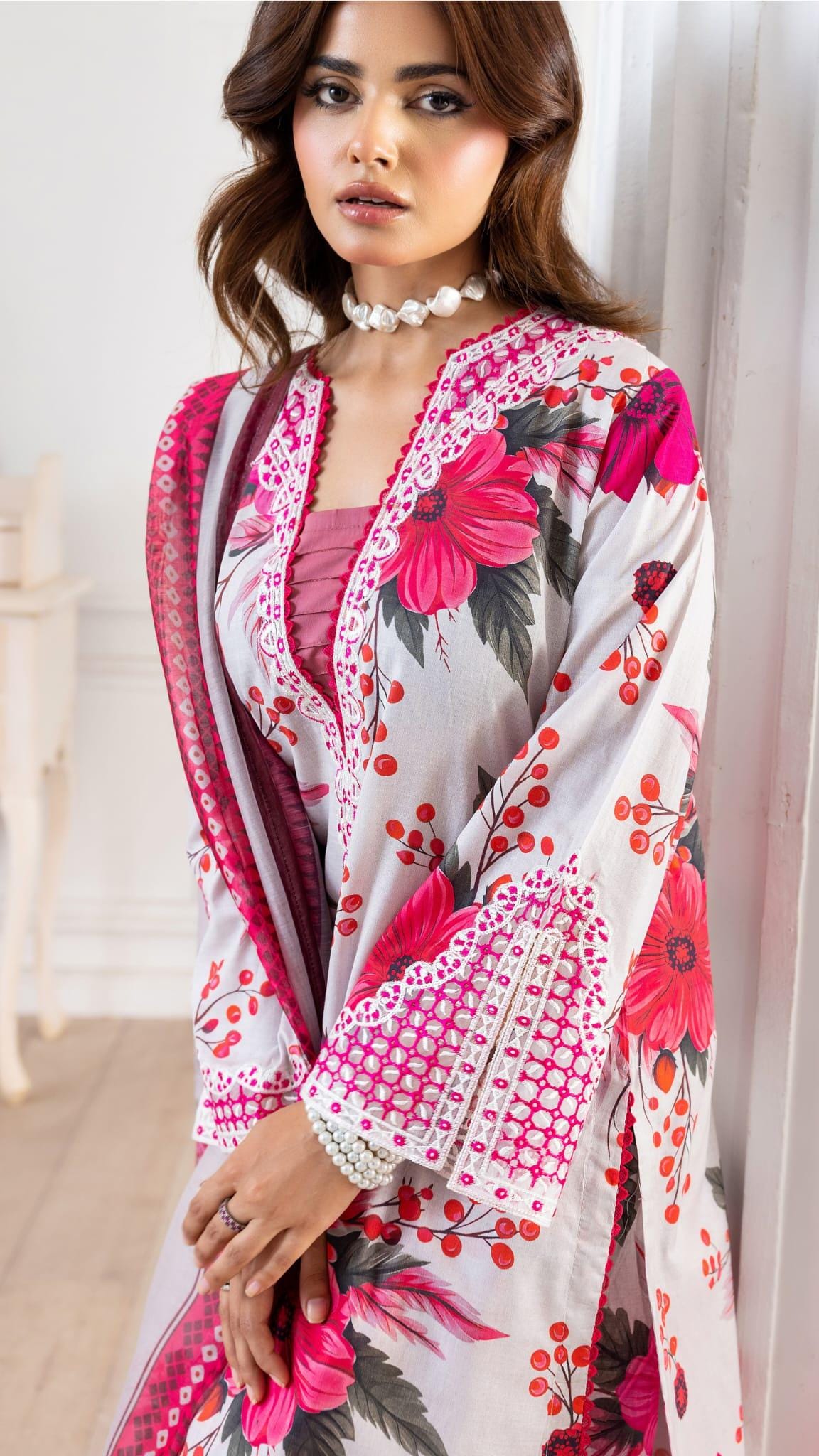 Designer Wear| Pakistani Digital Print Embroidered salwar kameez dupatta | Pakistani Printed three piece ready to wear lawn suit| Premium