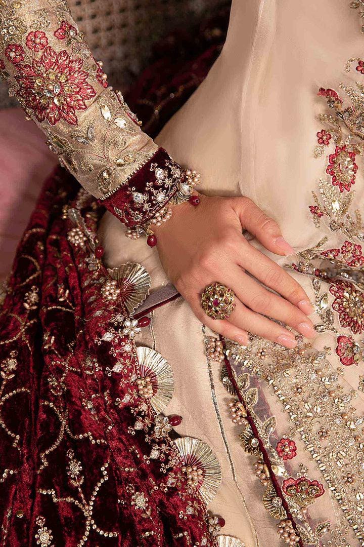 Bridal wear Dress | Soft organza with velvet Luxury shawl
