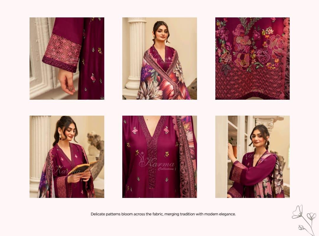 Karma collection slub Linen : Pakistani semi formal Guest Outfit