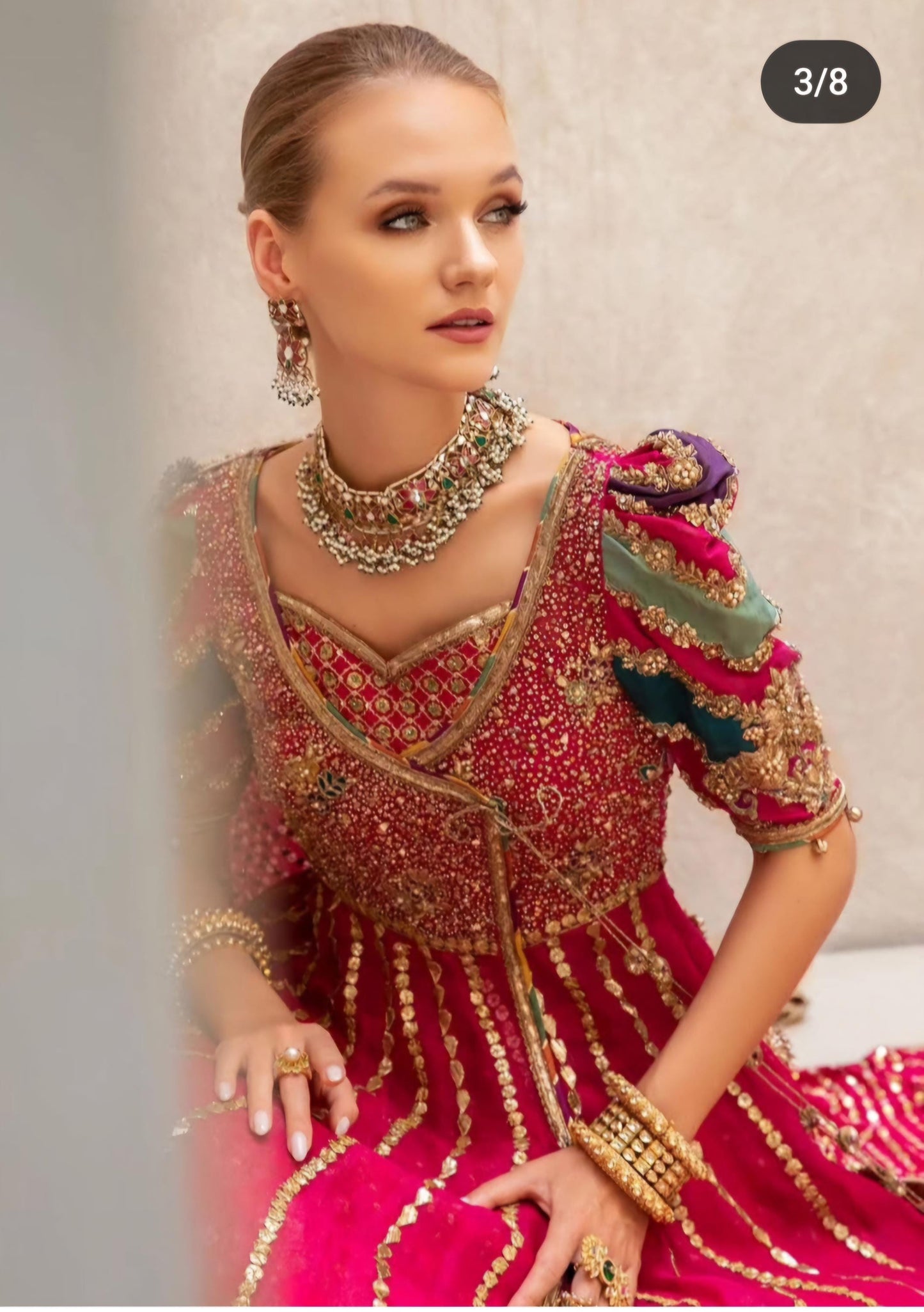 Maria b inspired Bridal wear Dress | Soft organza Luxury