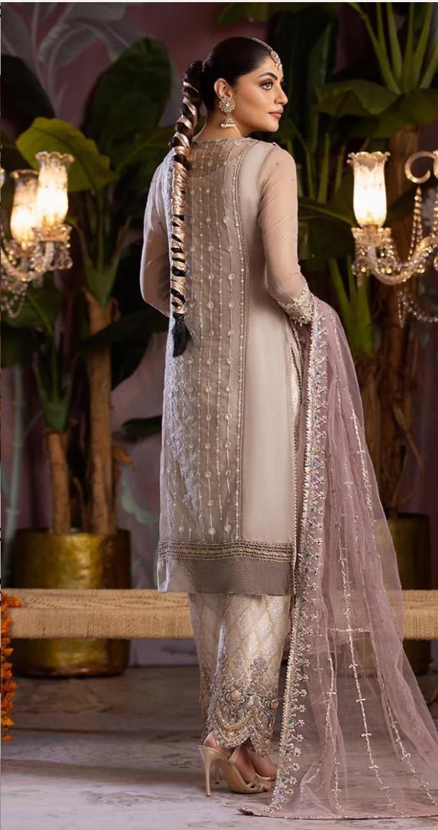 Khuda bakhsh Partywear | Soft organza Luxury