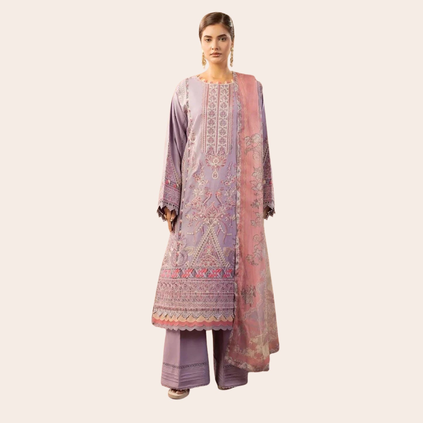 Linen Luxury Danak Suit – Pakistani Designer Salwar Kameez with Dupatta | Wedding Guest & Eid Partywear Outfit